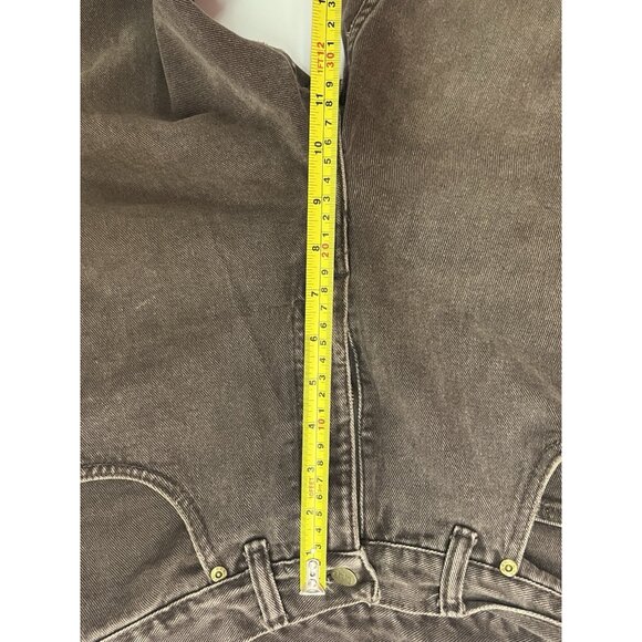 VTG 1990s Lee Jeans Mens 32x30 (31x31 Actual) Leather Patch Brown Made in Canada - Picture 11 of 16